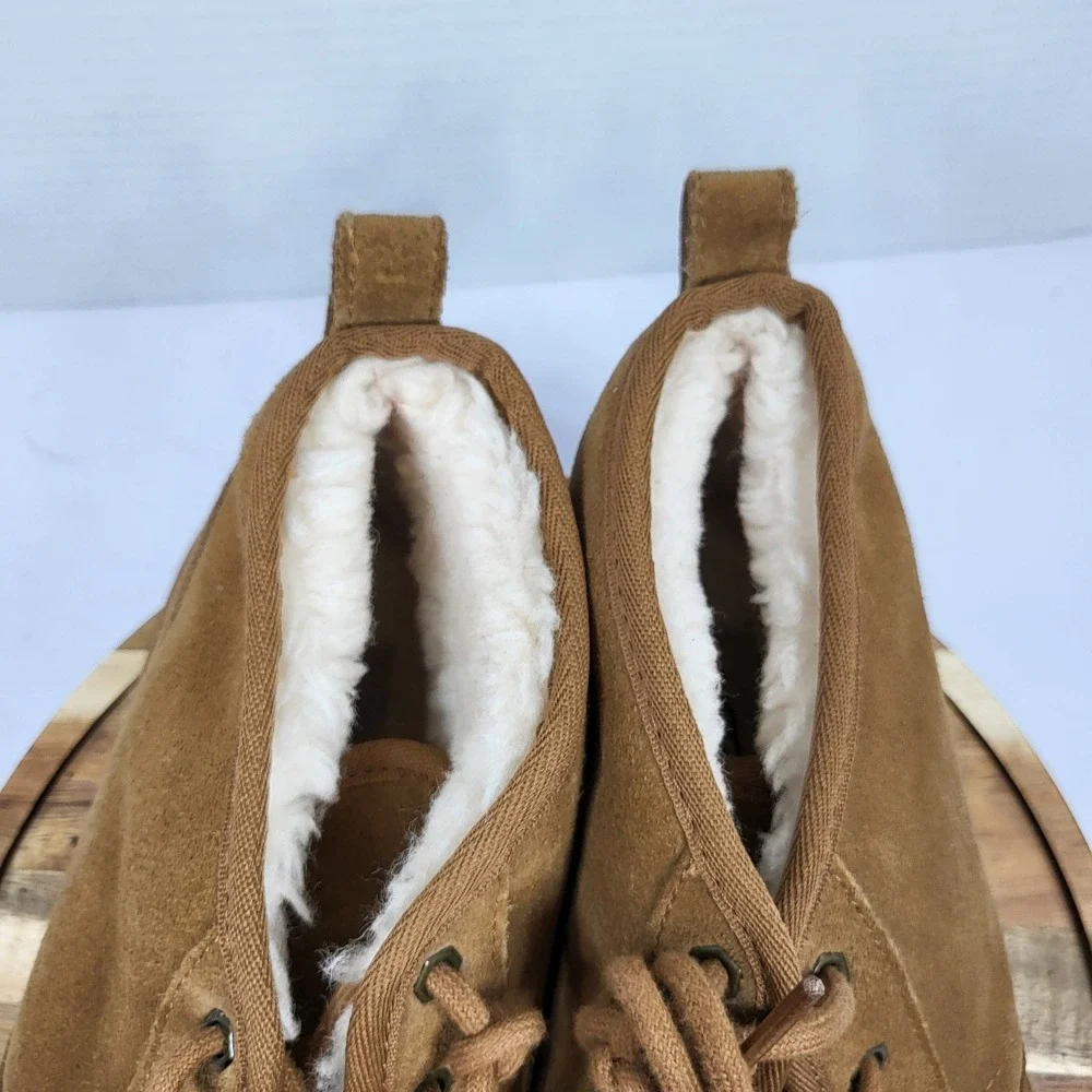 UGG Neumel Chukka Boots Women 11 Chestnut Excellent Suede Sheepskin 1094269
